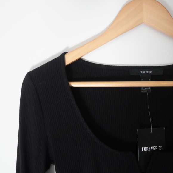 Forever 21 - Black Body Suit (Medium) - Picture 2 of 2